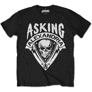 Asking Alexandria Unisex T-Shirt: Skull Shield | Asking Alexandria