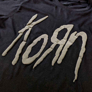 Korn Unisex Hi-Build T-Shirt: Logo | Korn Close Up