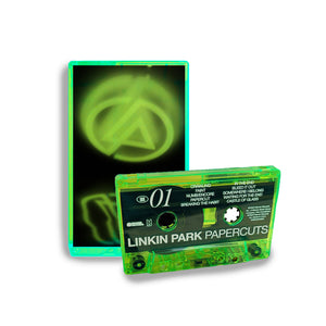 PAPERCUTS LIMITED EDITION FLUORESCENT GREEN CASSETTE | Linkin Park