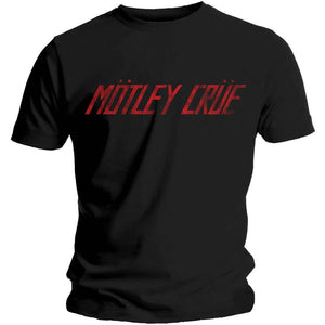 Motley Crue Unisex T-Shirt: Distressed Logo | Motley Crue
