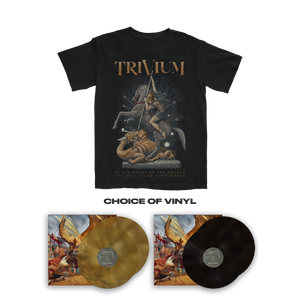Dragon Slayer Black T-shirt + Vinyl Bundle