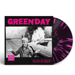 SAVIORS Ltd Ed Store Exclusive Black Ice w Hot Pink Splatter Vinyl LP | Green Day