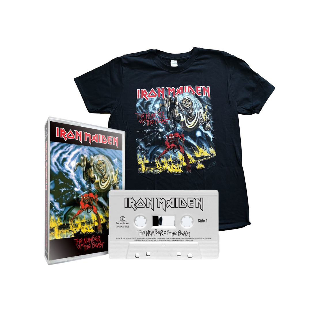 The Number Of The Beast (40th Anniversary Cassette) + T-Shirt Bundle