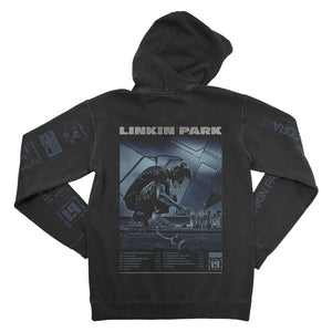 Linkin Park Meteora Logo Tilt Washed Black Hoodie